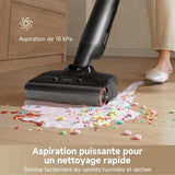 MOVA M10 - Aspirateur Eau et Poussiere - Flexible et pivotant a 90° - Lavage de Brosse 75 °C - Aspiration 18 kPa