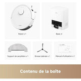 MOVA E20 Plus - Robot Aspirateur Laveur avec Vidage Automatique, Auto-vidangeable Pendant 90 Jours, 5000Pa
