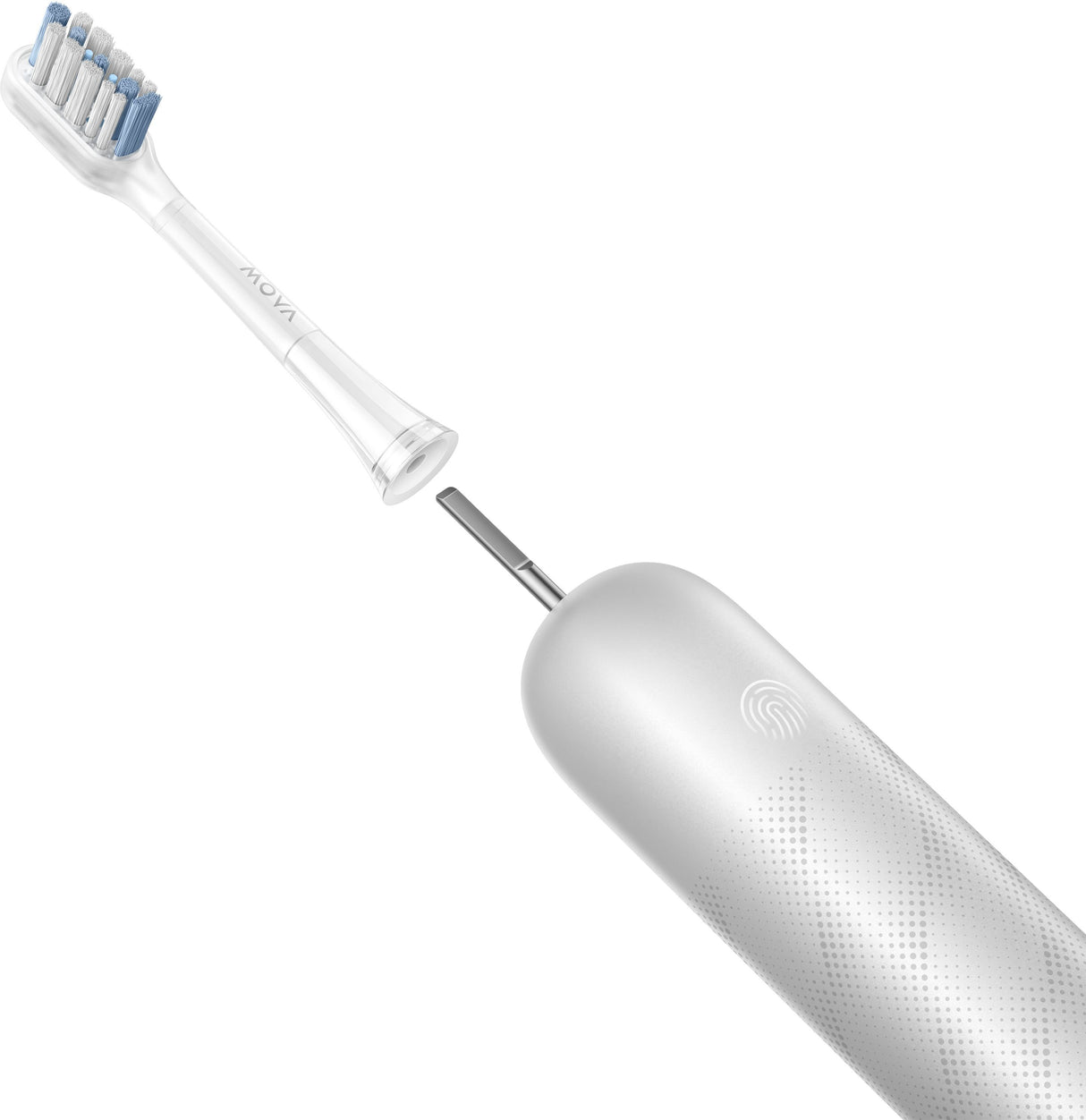 Brosse a dents électrique - MOVA - FRESH PRO - Silver - Oscillo-rotatif a pulsations