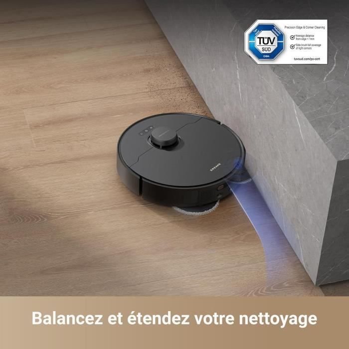 DREAME X40 Master Robot Aspirateur avec Station de Base 8 en 1 Compacte de 28 cm, Remplissage et vidange Automatiques