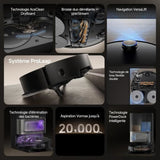 DREAME X50 Ultra Complete - Robot Aspirateur avec Station - Evitement d'obstacles par IA et Navigation a 360 - Aspiration 20 000 Pa