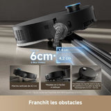 DREAME X50 Ultra Complete - Robot Aspirateur avec Station - Evitement d'obstacles par IA et Navigation a 360 - Aspiration 20 000 Pa