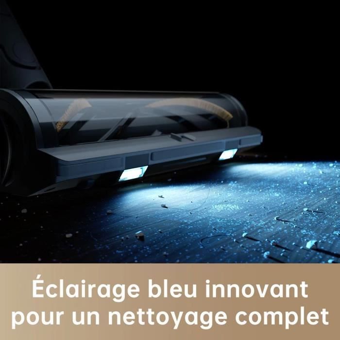 Aspirateur Balai sans Fil DREAME R20 - Puissant 190 AW - Autonomie 90min - Détection de saleté - Affichage LED - Lumieres Bleues