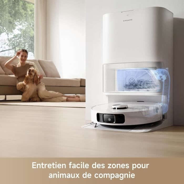 DREAME L10s Ultra Gen 2 - Robot Aspirateur Laveur - 10 000 Pa - Technologie MopExtend RoboSwing - Base Entierement Automatique