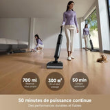 DREAME H12 Pro FlexReach - Aspirateur Balai Nettoyeur - Puissance 18 000 Pa - Séchage a l'air chaud - Portée a plat a 180°