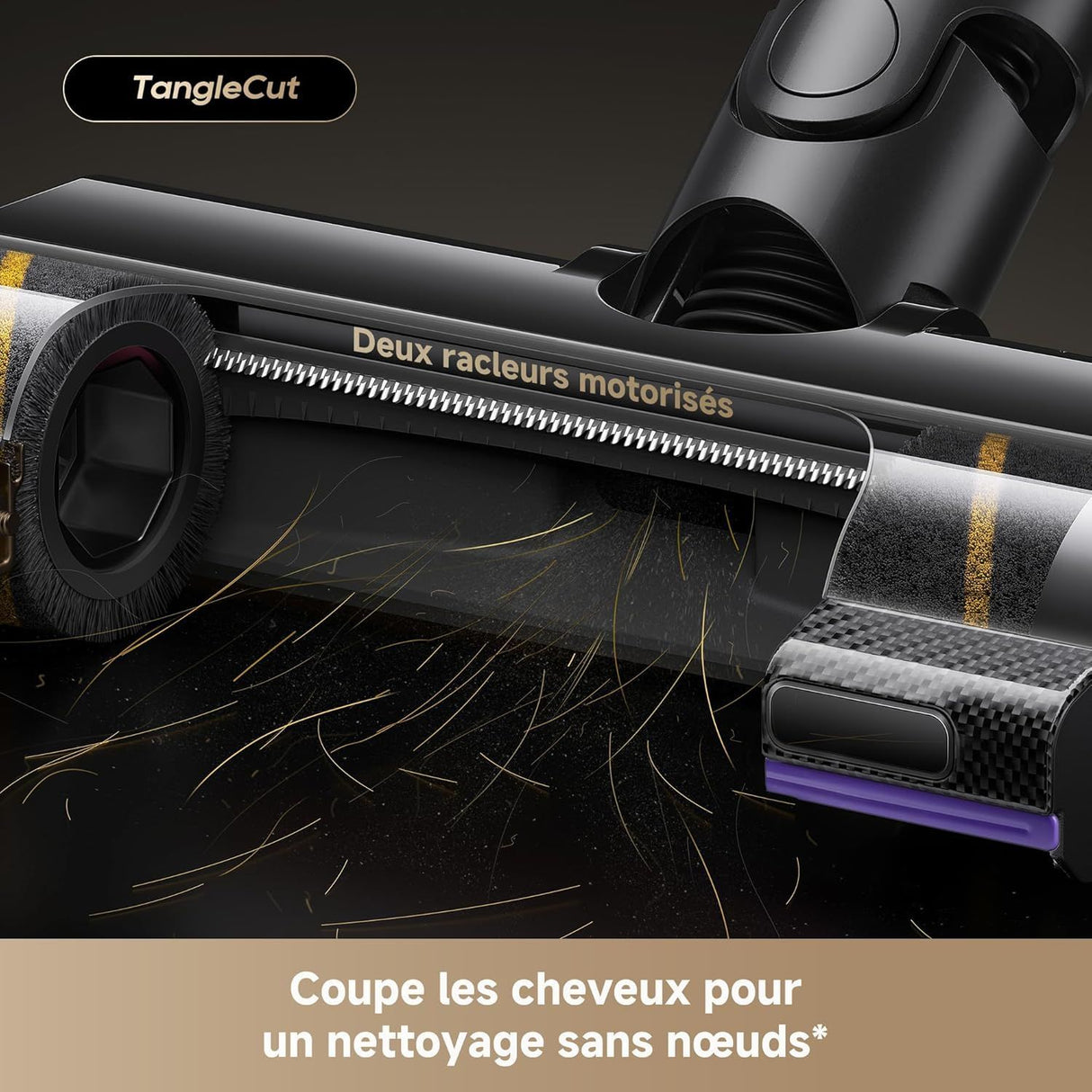 DREAME V20 Pro - Aspirateur Balai sans Fil - Nettoyage des Bords a 0 mm - Sols Durs, Tapis et Poils - Puissance Aspiration 210AW