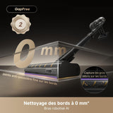 DREAME V20 Pro - Aspirateur Balai sans Fil - Nettoyage des Bords a 0 mm - Sols Durs, Tapis et Poils - Puissance Aspiration 210AW