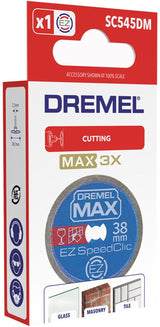 Disque Diamant Haute longévité EZ SpeedClic Dremel Max S545 - ø38mm materiaux durs
