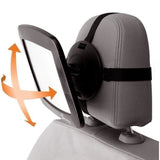 Grand miroir rÈtroviseur rectangulaire - DREAMBABY - RÈglable pour siege arriere - 20 x 24 cm - Noir