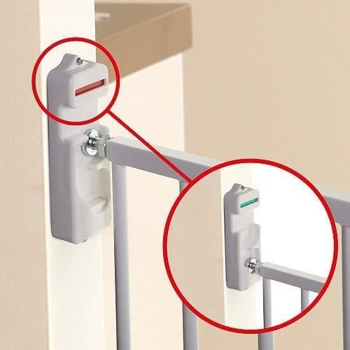 DREAMBABY Barriere de sécurité Extra large BROADWAY Gro Gate - A visser -  L 76/134,5 x H 76 cm - Blanche