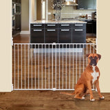 DREAMBABY Barriere de sécurité Extra large BROADWAY Gro Gate - A visser -  L 76/134,5 x H 76 cm - Blanche