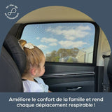 Pare-soleil pour bébé - DREAMBABY - 2 pieces de chaussettes de fenetre en maille - Protection contre le soleil et la chaleur