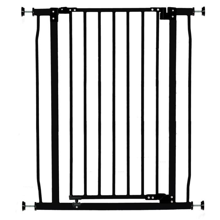 DREAMBABY LIBERTY Extra High Safety Gate - Pressure-operated - L 75/81 x H 93 cm - Black