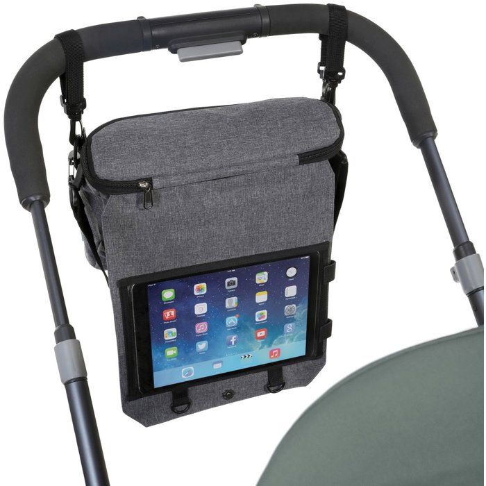 Sac a langer de voyage 3-en-1 - DREAMBABY - Organisateur pour poussette et siege auto, sac a langer avec porte-tablette - Isolé
