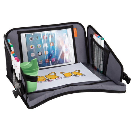 Plateau de voyage pour enfants - DREAMBABY - Plateau de siege de voiture et d'avion avec support de tablette et rangement