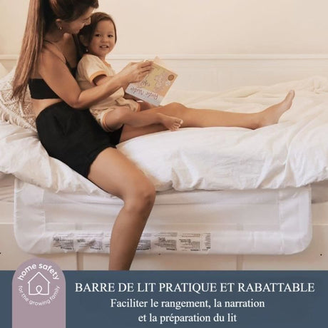 Barriere de lit Dreambaby Maggie  - lits encastrés et aux lits plats- Mesurant 110 cm de large et 50 cm de haut