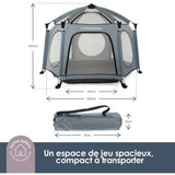 Adventure Parc Pop-Up - DREAMBABY - Tissu avec sac de transport - Housses anti-UV (utilisation extérieur) - Ø 1,3 m - H1 m