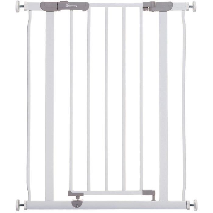 Barriere de sécurité - DREAMBABY - AVA - Montée par pression - 61-67 x 76 cm - Double verrouillage - Blanc