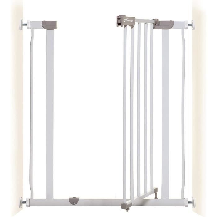 Barriere de sécurité - DREAMBABY - AVA - Montée par pression - 61-67 x 76 cm - Double verrouillage - Blanc