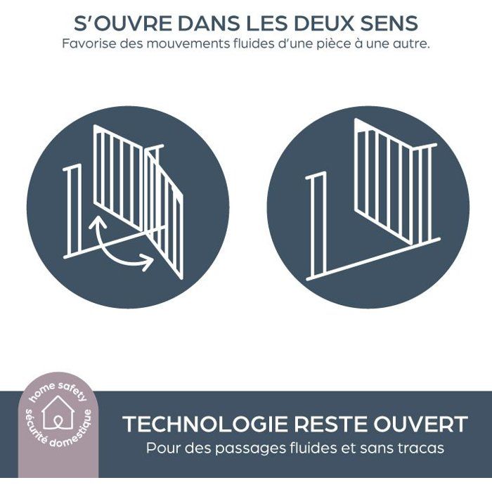 Barriere de sécurité - DREAMBABY - Ava - Montée sur pression - Pour 75-108 cm, 76 cm de hauteur