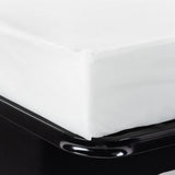 Canapé convertible clic clac 3 places - Tissu motif Bikini bleu - L 190 x P 92 cm - DREAM - Style Contemporain