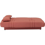 Canapé convertible clic clac 3 places - Tissu Terracotta - L 190 x P 92 cm - DREAM - Style Contemporain