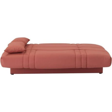 Canapé convertible clic clac 3 places - Tissu Terracotta - L 190 x P 92 cm - DREAM - Style Contemporain