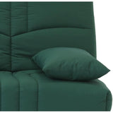Canapé convertible clic clac 3 places - Tissu Vert foret - L 190 x P 92 cm - DREAM - Style Contemporain
