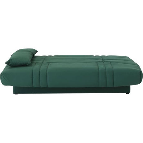 Canapé convertible clic clac 3 places - Tissu Vert foret - L 190 x P 92 cm - DREAM - Style Contemporain
