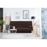 Canapé convertible clic clac 3 places - Tissu couleur Chocolat - L 190 x P 92 cm - DREAM - Style Contemporain