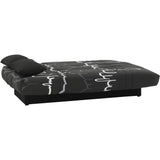 Banquette clic clac 3 places - Motif graffiti gris -  Style Contemporain - L 190 x P92 cm - DREAM