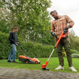 Pack Tondeuse BRUSHLESS 20V 33cm de coupe + coupe-bordures + taille-haies - DUAL POWER POWDPGBOX25A - 2 batteries 20V 3Ah + chargeur