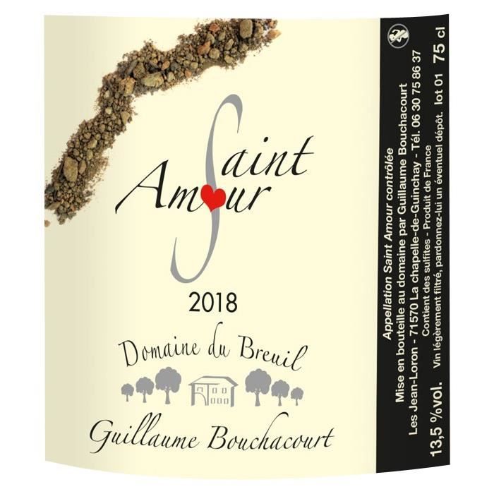 Domaine du Breuil Guillaume Bouchacourt 2024 Saint Amour - Vin rouge de Beaujolais