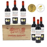 Château Dufilhot 2023 Côtes de Bordeaux - Vin rouge  lot de 6 bouteilles en Caisse bois