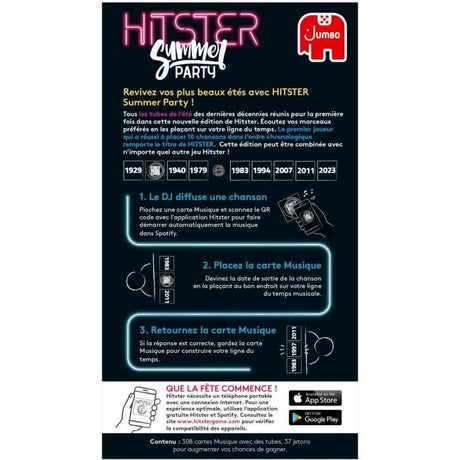Hitster Summer - Jeu de société - DUJARDIN -  a partir de 16 ans - Ambiance - 2 joueurs ou plus