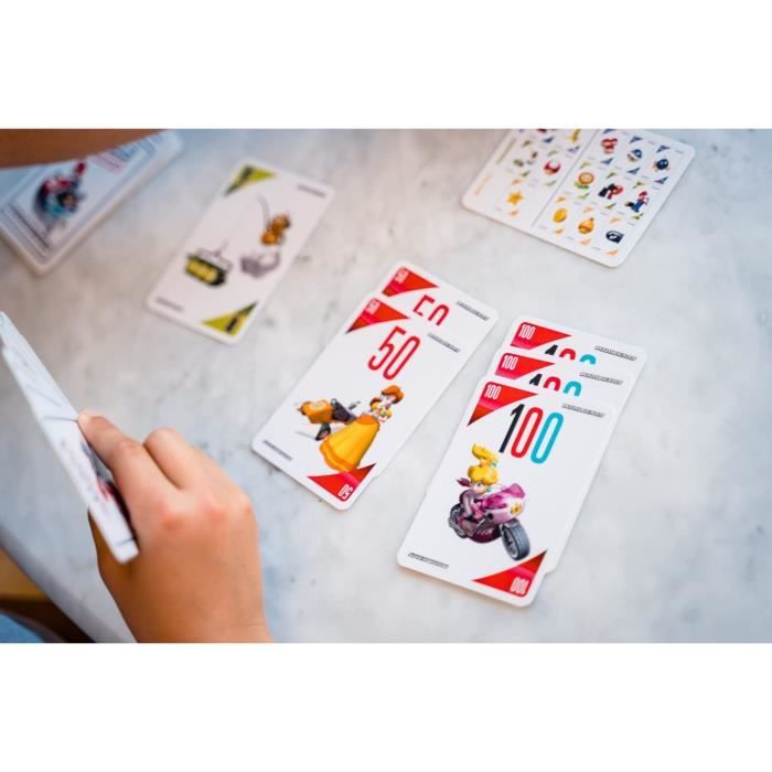 MILLE BORNES MARIO KART 2023 - Jeu de cartes - DUJARDIN - Parcourez les 1000 Bornes aux côtés de Mario et ses amis!