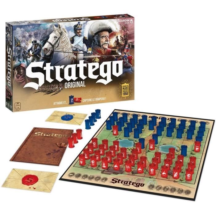 Stratego Original - Jeu de société - DUJARDIN - Lancez l'offensive et protégez votre drapeau dans ce classique du jeu stratégique !
