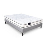 Ensemble matelas sommier  140x190 marque DUNLOPILLO - Hauteur 20 cm - Ressorts ensachés -5 zones - Equilibré - Fabriqué en France