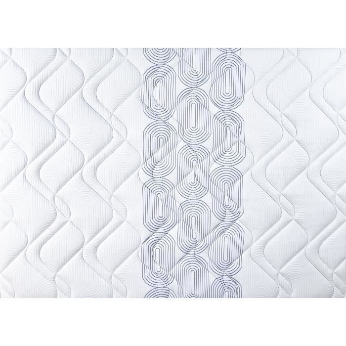 Ensemble matelas sommier 180x200 (2x90) marque DUNLOPILLO -Hauteur 20 cm - Ressorts ensachés -Soutien Equilibré - Fabriqué en France