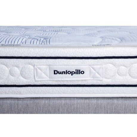 Ensemble matelas sommier 180x200 (2x90) marque DUNLOPILLO -Hauteur 20 cm - Ressorts ensachés -Soutien Equilibré - Fabriqué en France