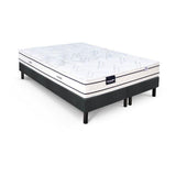 Ensemble matelas sommier 180x200 (2x90) marque DUNLOPILLO -Hauteur 20 cm - Ressorts ensachés -Soutien Equilibré - Fabriqué en France