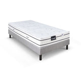 Ensemble matelas sommier  90x200 marque DUNLOPILLO Hauteur 21 cm - Latex - Aération -7 zones- Soutien Équilibré - Fabriqué en France