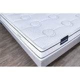 Ensemble matelas sommier  90x200 marque DUNLOPILLO Hauteur 21 cm - Latex - Aération -7 zones- Soutien Équilibré - Fabriqué en France