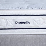 Ensemble matelas sommier  180x200 (2x90)marque DUNLOPILLO Hauteur 21 cm- Latex -7 zones - Soutien Équilibré - Fabriqué en France