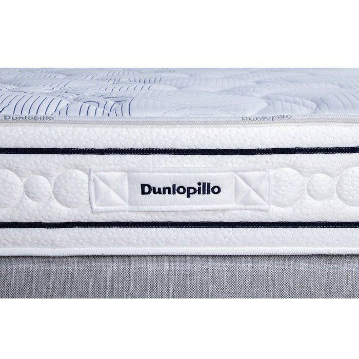 Ensemble matelas sommier 160x200 (2x80) marque DUNLOPILLO -Hauteur 20 cm - Ressorts ensachés -Soutien Equilibré - Fabriqué en France