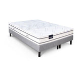 Ensemble matelas sommier 160x200 (2x80) marque DUNLOPILLO -Hauteur 20 cm - Ressorts ensachés -Soutien Equilibré - Fabriqué en France