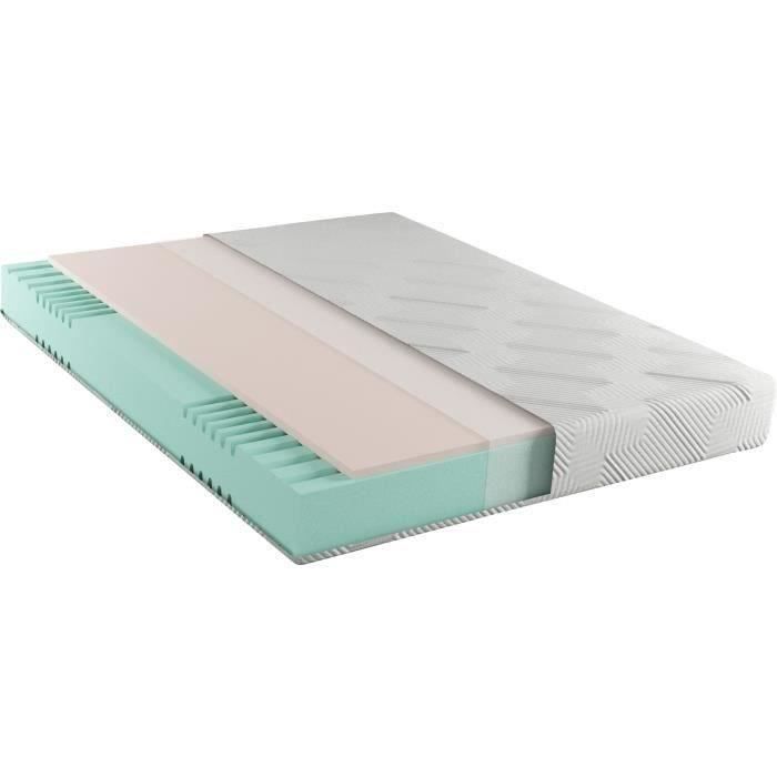 DUO MEMORY - Matelas 140 x 190 - Epaisseur 25 cm - Mousse a mÈmoire de forme