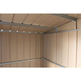 Abri de jardin en métal imitation bois - DURAMAX - 4,75m² + kit d'ancrage - Epaisseur 0,33 mm
