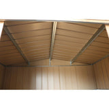 Abri de jardin en métal imitation bois - DURAMAX - 7,75m² + kit d'ancrage - Epaisseur 0,33 mm