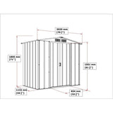 Abri de jardin - Métal - DURAMAX - 2,47 m˛ - 0,33 mm - Anthracite - DUECO64PR